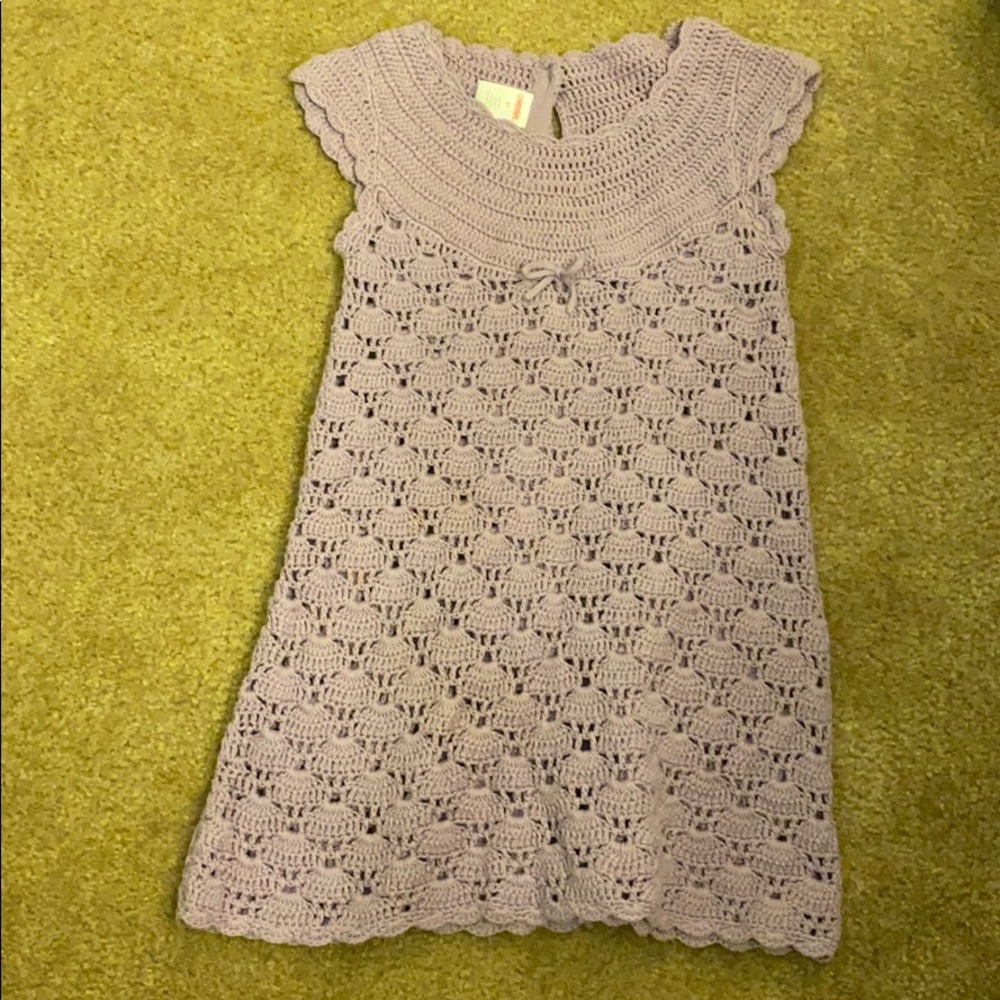 gymboree purple knit dress 5T